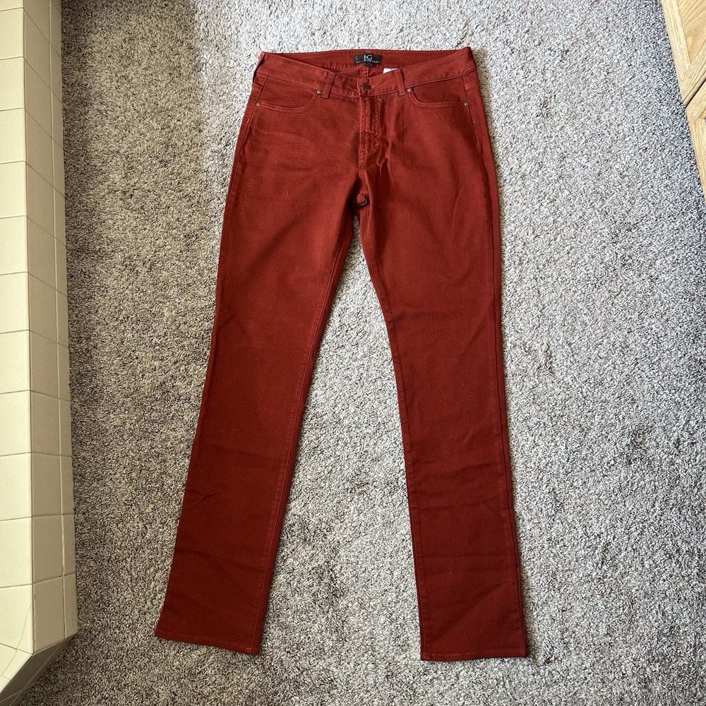 Height Goddess Jeans Women's 33x39 Red Straight Leg Tall